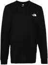 The North Face Black Wander Long Sleeve T-shirt In Nero