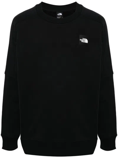 The North Face Rag Redbx Crew Cotton Sweatshirt In Black