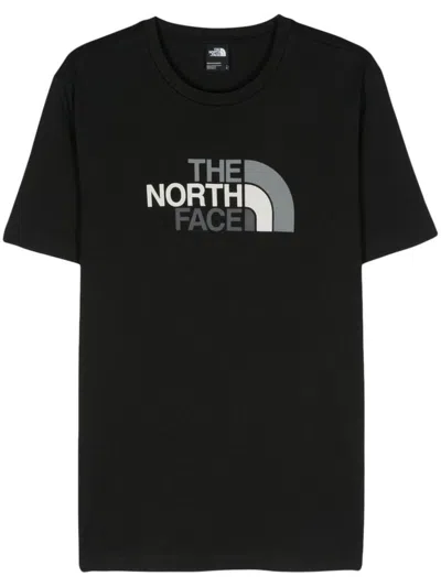 The North Face T-shirt In Cotone Nero Con Stampa Logo