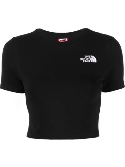 The North Face Cropped T-shirt In Black