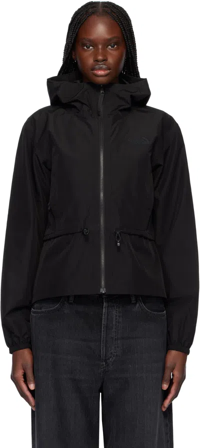 The North Face Black Daybreak Rain Jacket In Jk3 Tnf Black