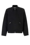 The North Face Black Cotton Jacket With Classic Collar In Black