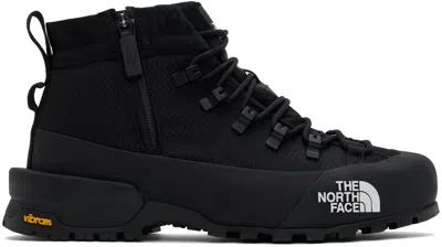 The North Face Black Glenclyffe Zip Sneakers In Kx7 Tnf Black/tnf Bl