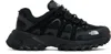 The North Face Black Hedgehog 06 Rvst Sneakers In Ky4 Tnf Black/tnf Wh