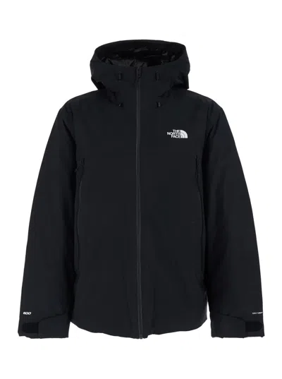 The North Face Black Jacket With Drawstring Hood And Logo Detail On Front And Rear In Tech Fabric Man