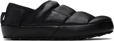The North Face Black Leather Thermoball Traction Mule Loafers