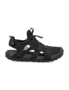 The North Face Explore Touch-strap Drawstring Sandals In Black