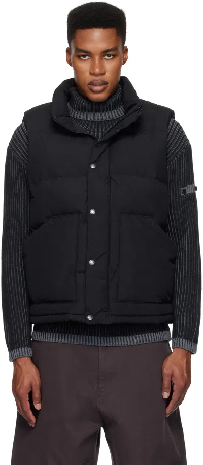 The North Face Black M66 Down Vest In Tnf Black Jk3