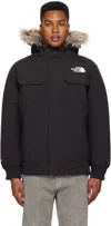 The North Face Black Mcmurdo Bomber Down Jacket In Tnf Black Jk3