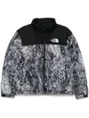 The North Face Mens 1996 Retro Nuptse High-neck Shell-down Jacket Black In Multi