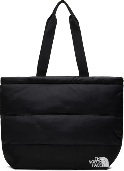 The North Face Black Nuptse Tote In Tnf Black-npf 4h0