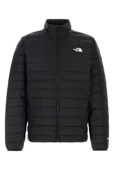 The North Face Black Nylon Classic Down Jacket In Brown