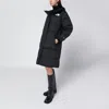 The North Face Quilted Hooded Coat Side Pockets In Black