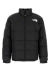 The North Face High Collar Puffer Quilted Jacket In Gray