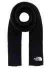 The North Face Ribbed Texture Knit Scarf In Black