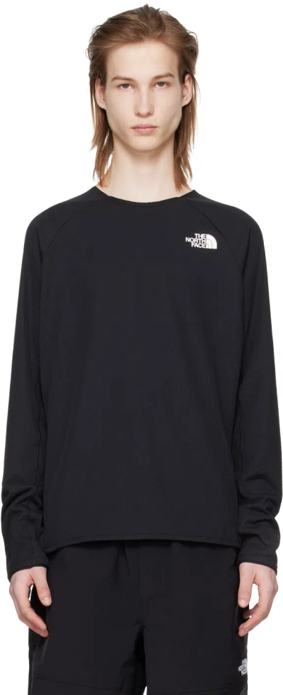 The North Face Black Raglan Sweatshirt In Jk3 Tnf Black