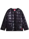 The North Face Black Red Box Liner Quilted Grid Pattern Jacket In Multi