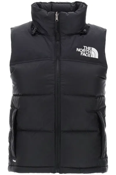 The North Face Black Retro Nuptse Down Vest For Women