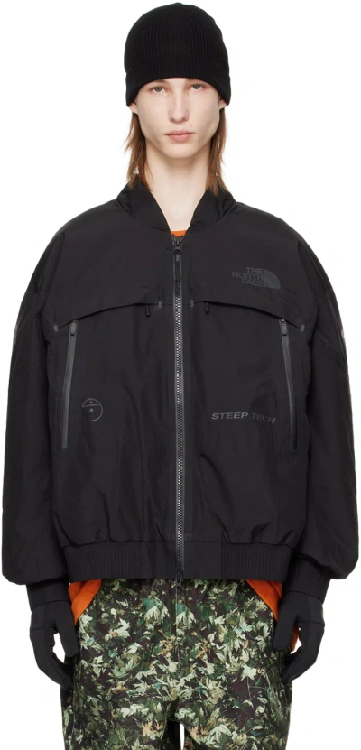 The North Face Black Rmst Steep Tech Bomb Shell Jacket In Tnf Black