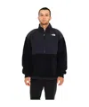 The North Face Canyonlands Stretch Fleece Standard Fit Full Zip Mock Neck Sweatshirt In Black