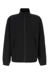 The North Face Black Jacket With High Neck And Embossed Logo On The Front In Tech Fabric Stretch Man