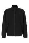 The North Face Black Jacket With High Neck And Embossed Logo On The Front In Tech Fabric Stretch Man