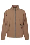 The North Face Black Stretch Nylon Windbreaker In Brown