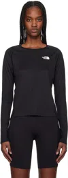 The North Face Black Sunriser Long Sleeve Sport Top In Jk3 Tnf Black