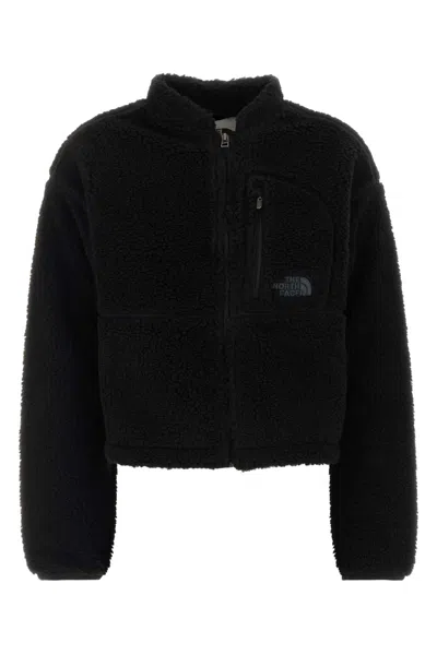 The North Face Black Teddy Sweatshirt In Blue
