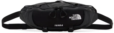 The North Face Black Terra Lumbar 3l Belt Bag In Mn8 Asphalt Grey/tnf