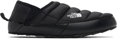 The North Face Black Thermoball Traction V Mules In Tnf Black/white Ky4