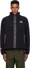 THE NORTH FACE BLACK 'TNF' FLEESKI FULL-ZIP JACKET