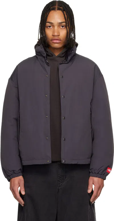 The North Face Black Tnf Red Box Down Jacket In Multi