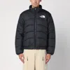 The North Face Down Jacket With Adjustable Hem And Hood In Light Blue