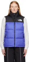 The North Face Blue 1996 Retro Nuptse Down Vest In Qbo Solar Blue