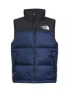The North Face 1996 Retro Nuptse Water Resistant Down Puffer Vest In Blue