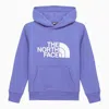 THE NORTH FACE BLUE COTTON HOODIE WITH LOGO