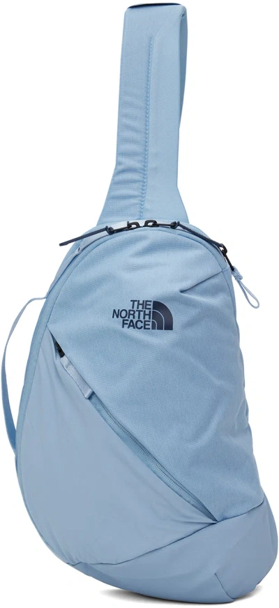 The North Face Blue Isabella Sling Backpack In Yoh Steel Blue/steel