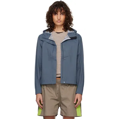 The North Face Blue Voyage Rain 3l Hooded Rain Jacket