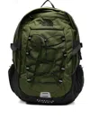 The North Face Mens Forest Olive-tnf Black Borealis Classic Brand-embroidery Woven Backpack In Green