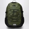 The North Face Backpack With Front Zip Pocket And Bungee Cord System In Green