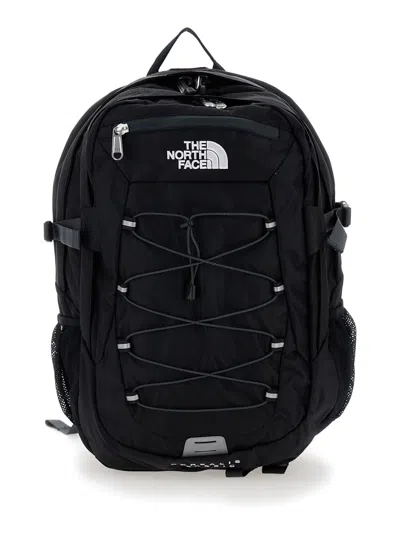 The North Face Borealis Classic Black Backpack With Contrasting Logo Print In Nylon Man