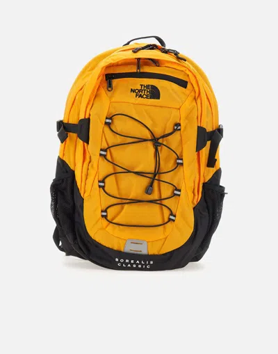 The North Face Borealis Classic Yellow Black Backpack With Laptop Pocket