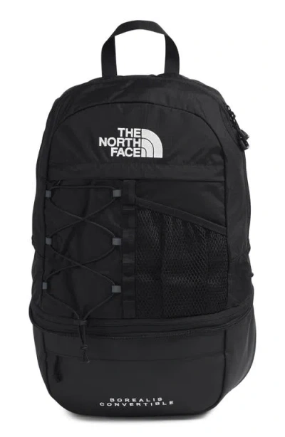 The North Face Borealis Convertible Backpack In Tnf Black/tnf Black