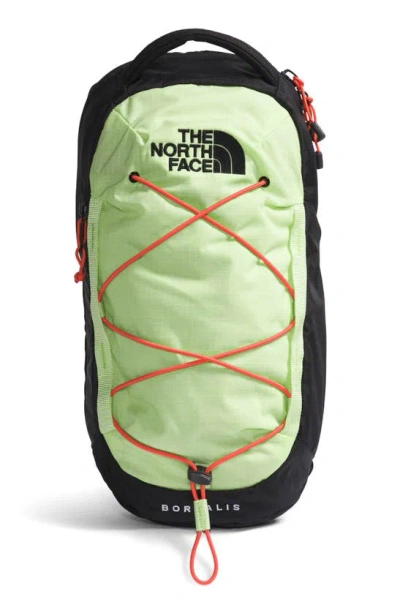 The North Face Borealis Water Repellent Sling Backpack In Astro Lime/black/ Orange