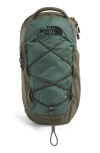The North Face Borealis Water Repellent Sling Backpack In Duck Green/new Taupe Green