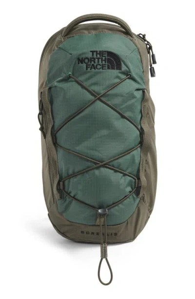The North Face Borealis Water Repellent Sling Backpack In Duck Green/new Taupe Green