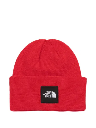 The North Face Box Beanie Hat In Red