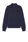 The North Face Box Half Dome 1/4 Zip In Summit Navy