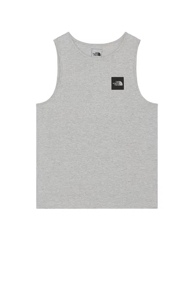 The North Face Box Half Dome Tank In Tnf Pale Grey Heather